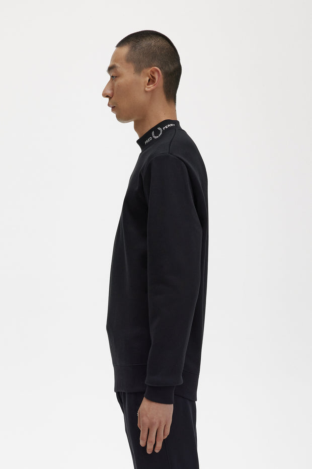 Felpa Fred Perry Branded Collar Sweatshirt