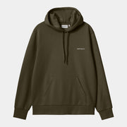 Felpa Carhartt Hooded Script Embroidery