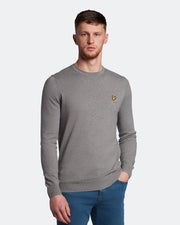 Lyle&amp;Scott Crew Neck Cotton Merino Sweater