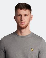 Lyle&amp;Scott Crew Neck Cotton Merino Sweater